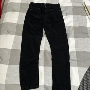 Citizens of humanity Harlow Black ankle corduroy mid rise slim